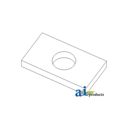 A & I Products Plate, Lower Lift Yoke 2" x1" x0.2" A-T21759